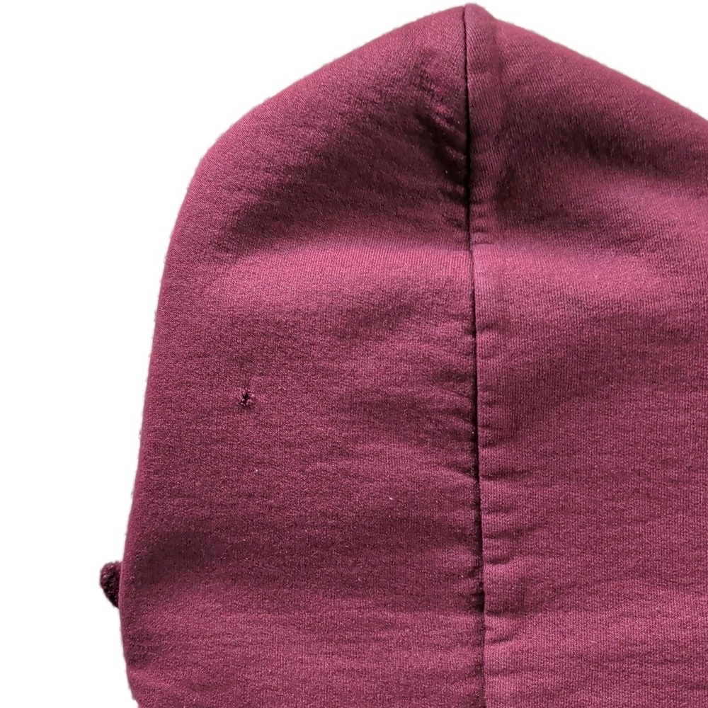 MIT Champion Hoodie Size XL Stitch Maroon Vintage Y2K Authentic Athletic Apparel - Picture 12 of 15